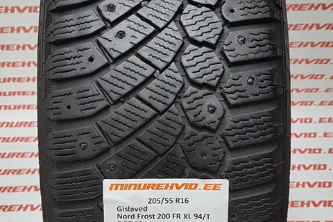 Kasutatud naastrehv 205/55R16 Gislaved Nord Frost 200 FR XL 94/T