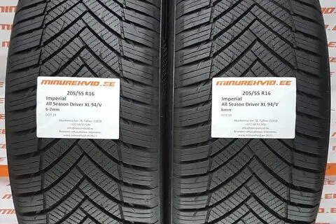 Kasutatud lamellrehv 205/55R16 Imperial All Season Driver XL 94/V