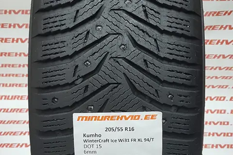 Kasutatud naastrehv 205/55R16 Kumho WinterCraft Ice Wi31 FR XL 94/T/