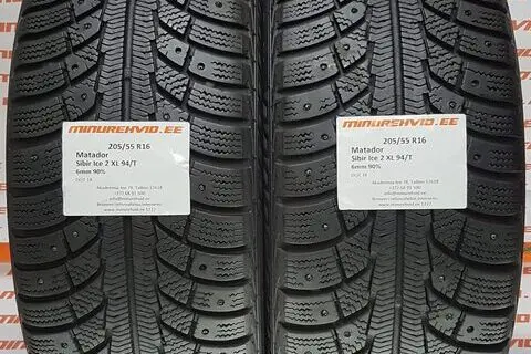 Kasutatud naastrehv 205/55R16 Matador Sibir Ice 2 XL 94/T-