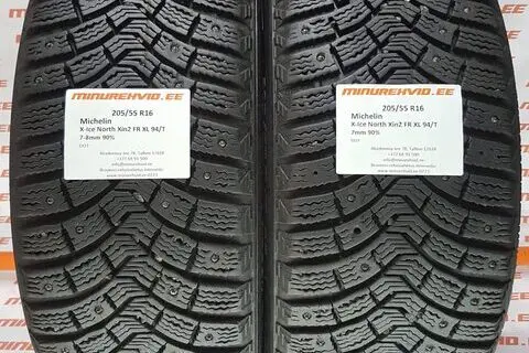 Kasutatud naastrehv 205/55R16 Michelin X-Ice North XIN2 FR XL 94/T