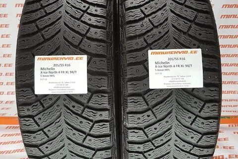 Kasutatud naastrehv 205/55R16 Michelin X-Ice North 4 FR XL 94/T