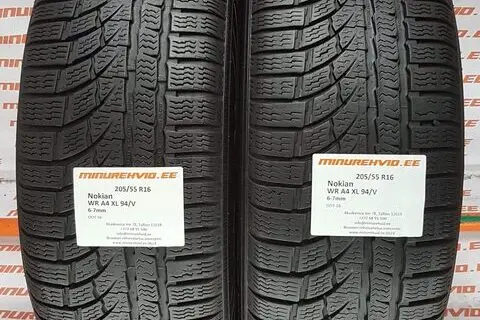 Kasutatud lamellrehv 205/55R16 Nokian WR A4 XL 94/V