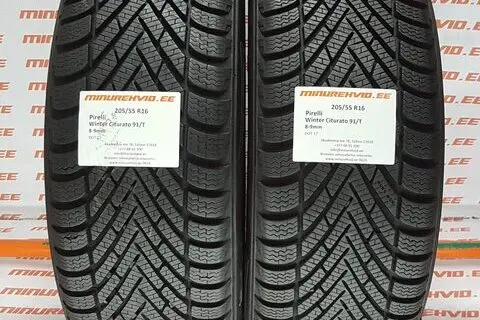 Kasutatud lamellrehv 205/55R16 Pirelli Winter Cinturato 91/T
