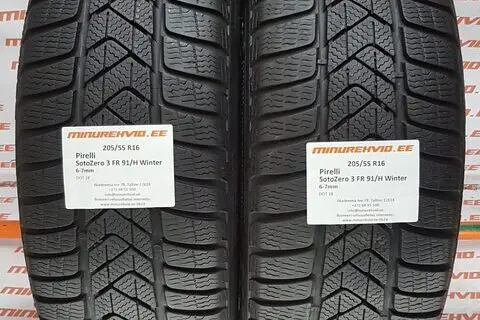 Kasutatud lamellrehv 205/55R16 Pirelli SottoZero 3 FR 91/H
