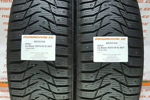 Kasutatud naastrehv 205/55R16 Sailun Ice Blazer WST3 FR XL 94/T/