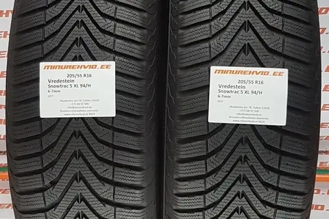 Kasutatud lamellrehv 205/55R16 Vredestein Snowtrac 5 XL 94/H