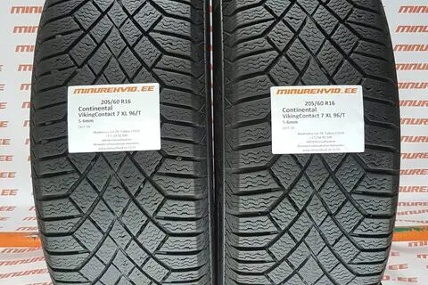 Kasutatud lamellrehv 205/60R16 Continental VikingContact 7 XL 96/T/