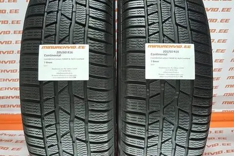 Kasutatud lamellrehv 205/60R16 Continental ContiWinterContact TS830P XL 96/H ContiSeal