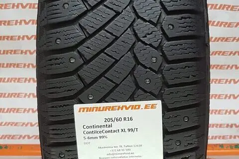 Kasutatud naastrehv 205/60R16 Continental ContiIceContact XL 96/T