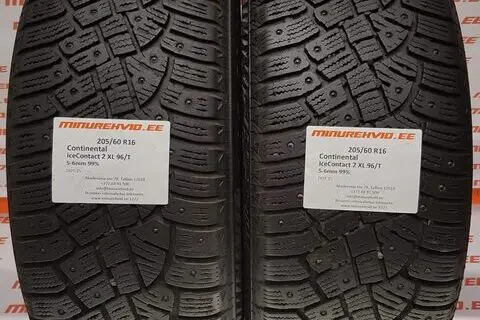 Kasutatud naastrehv 205/60R16 Continental IceContact 2 XL 96/T