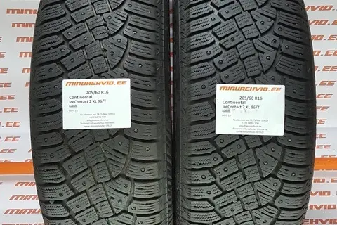 Kasutatud naastrehv 205/60R16 Continental IceContact 2 XL 96/T.