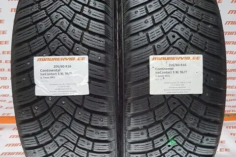 Kasutatud naastrehv 205/60R16 Continental IceContact 3 XL 96/T