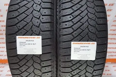 Kasutatud naastrehv 205/60R16 Gislaved Nord Frost 200 XL 96/T