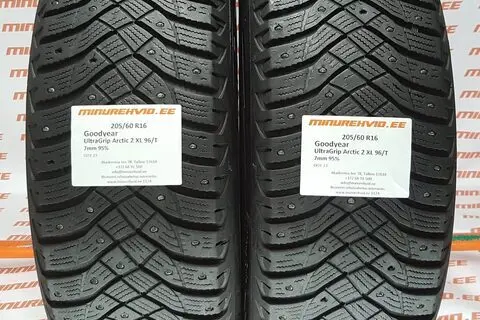 Kasutatud naastrehv 205/60R16 GoodYear UltraGrip Arctic 2 XL 96/T