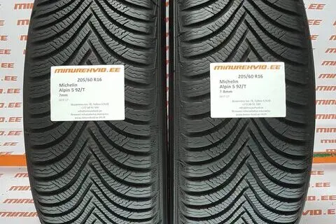 Kasutatud lamellrehv 205/60R16 Michelin Alpin 5 92/T