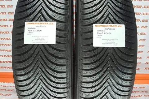 Kasutatud lamellrehv 205/60R16 Michelin Alpin 5 XL 96/H