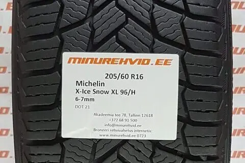 Kasutatud lamellrehv 205/60R16 Michelin X-Ice Snow XL 96/H