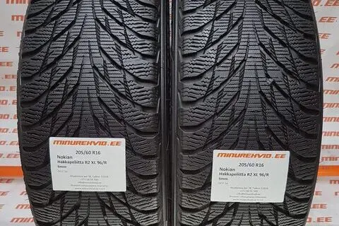 Kasutatud lamellrehv 205/60R16 Nokian Hakkapeliitta R2 XL 96/R/