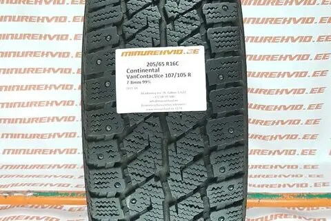Подержанный шипованная шина 205/65R16 Continental VanContactIce 107/105 R