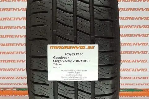 Kasutatud lamellrehv 205/65R16 GoodYear Cargo Vector 2 107/105 T