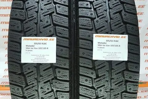 Подержанный шипованная шина 205/65R16 Matador Sibir Ice Van 107/105 R