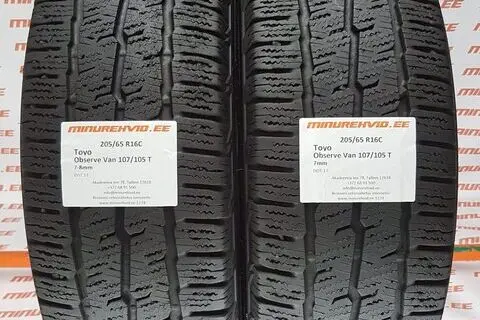 Kasutatud lamellrehv 205/65R16 TOYO Observe Van 107/105 T