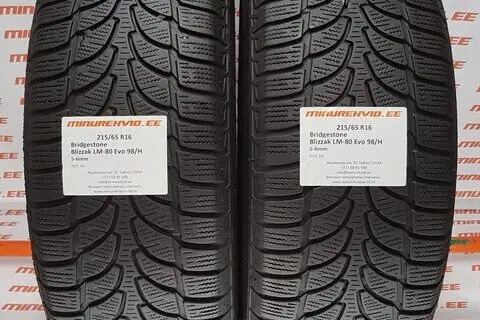 Kasutatud lamellrehv 215/65R16 Bridgestone Blizzak LM-80 Evo 98/H