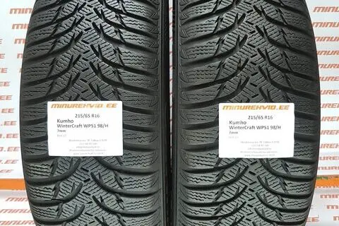 Kasutatud lamellrehv 215/65R16 Kumho WinterCraft WP51 98/H