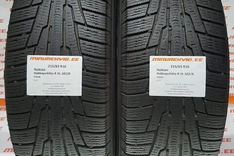 Kasutatud lamellrehv 215/65R16 Nokian Hakkapeliitta R XL 102/R/