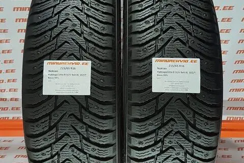 Подержанный шипованная шина 215/65R16 Nokian Hakkapeliitta 8 SUV XL 102/T/