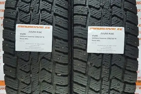 Подержанный шипованная шина 215/65R16 Viatti Vettore Inverno 109/107 R