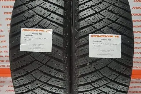 Подержанный шипованная шина 215/70R16 GoodYear UltraGrip Ice Arctic SUV 4X4 FR 100/T