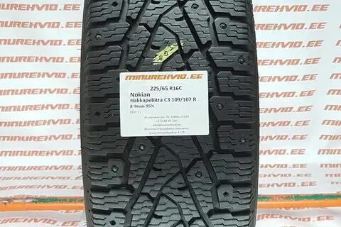 Подержанный шипованная шина 225/65R16 Nokian Hakkapeliitta C3 109/107 R/