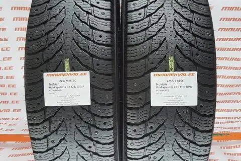 Подержанный шипованная шина 225/75R16 Nokian Hakkapeliitta C4 121/120/R