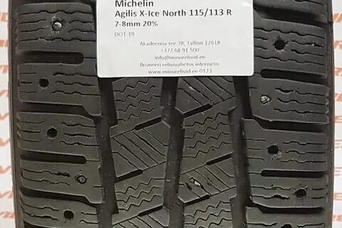 Подержанный шипованная шина 235/65R16 Michelin Agilis X-Ice North 115/113 R
