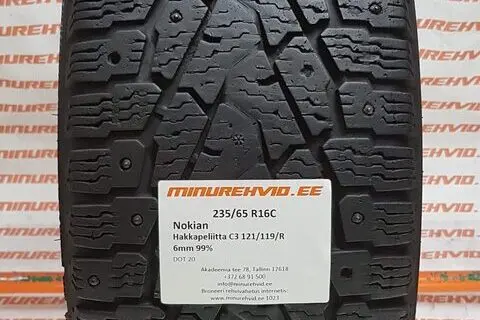 Подержанный шипованная шина 235/65R16 Nokian Hakkapeliitta C3 121/119/R//