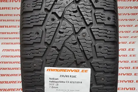 Подержанный шипованная шина 235/65R16 Nokian Hakkapeliitta C3 121/119 R