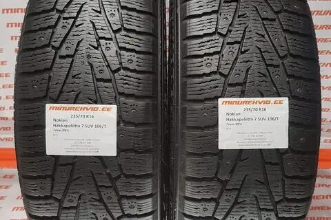 Used studded tire 235/70R16 Nokian Hakkapeliitta 7 SUV 106/T