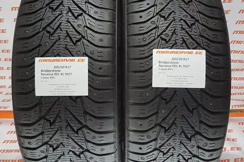 Used studded tire 205/50R17 Bridgestone Noranza 001 XL 93/T