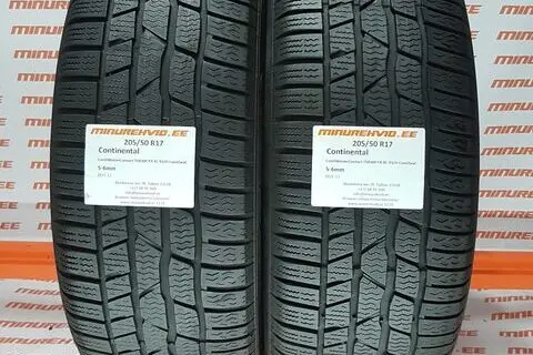 Used studless winter tire 205/50R17 Continental ContiWinterContact TS830P FR XL 93/H ContiSeal