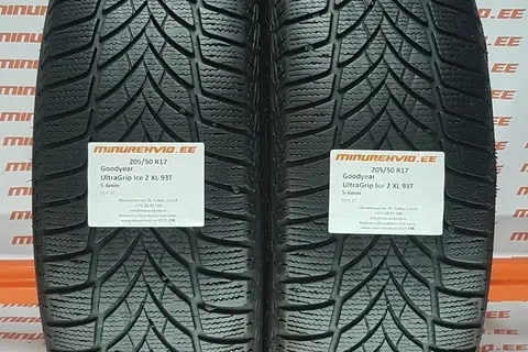 Used studless winter tire 205/50R17 GoodYear UltraGrip Ice 2 XL 93/T