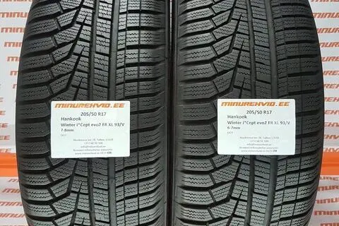 Used studless winter tire 205/50R17 Hankook Winter i*Cept Evo 2 FR XL 93/V
