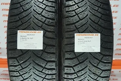 Used studded tire 205/55R17 Michelin X-North 4 XL 95/T