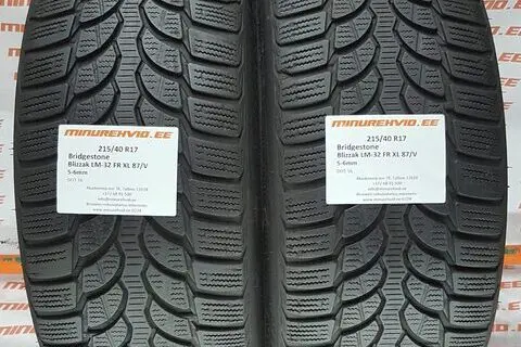Used studless winter tire 215/40R17 Bridgestone Blizzak LM-32 FR XL 87/V