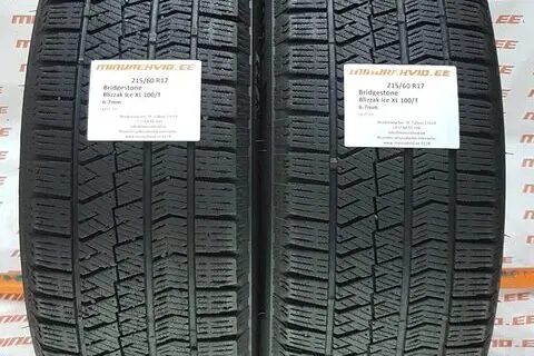 Подержанный нешипованная шина 215/60R17 Bridgestone Blizzak Ice XL 100/T