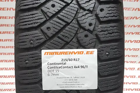 Used studded tire 215/60R17 Continental ContiIceContact 4x4 96/T