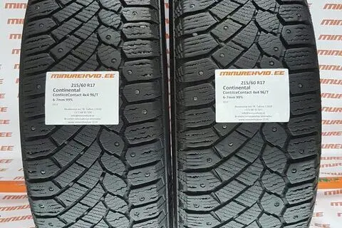 Used studded tire 215/60R17 Continental ContiIceContact 4x4 96/T-