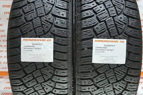 Used studded tire 215/60R17 Continental IceContact 2 SUV FR 96/T