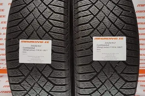 Подержанный нешипованная шина 215/60R17 Continental VikingContact 7 FR XL 100/T